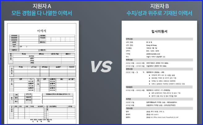 이력서 양식 다운로드